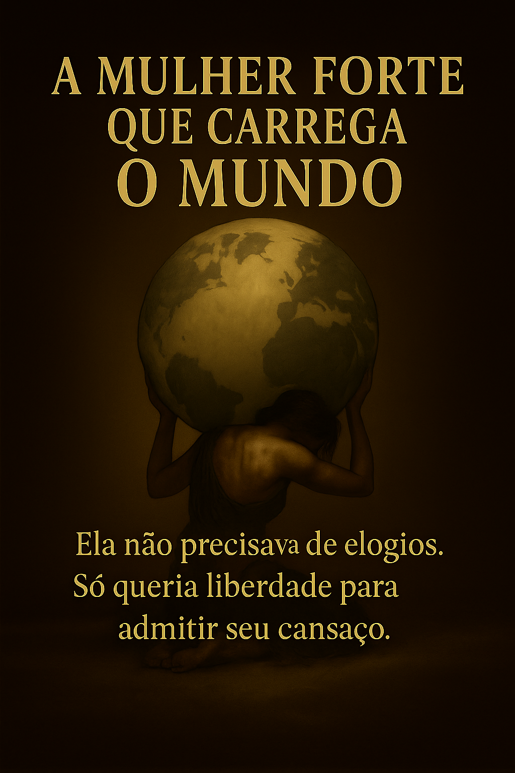 Capa do livro A Mulher Forte Que Carrega o Mundo